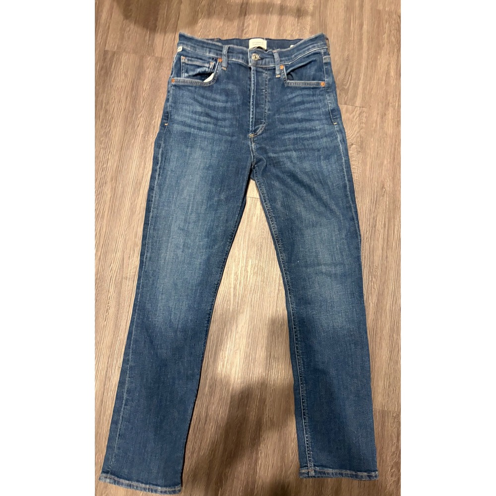 Citizens of Humanity Jolene Slim Straight Jeans Womens 27 Blue High Rise Denim